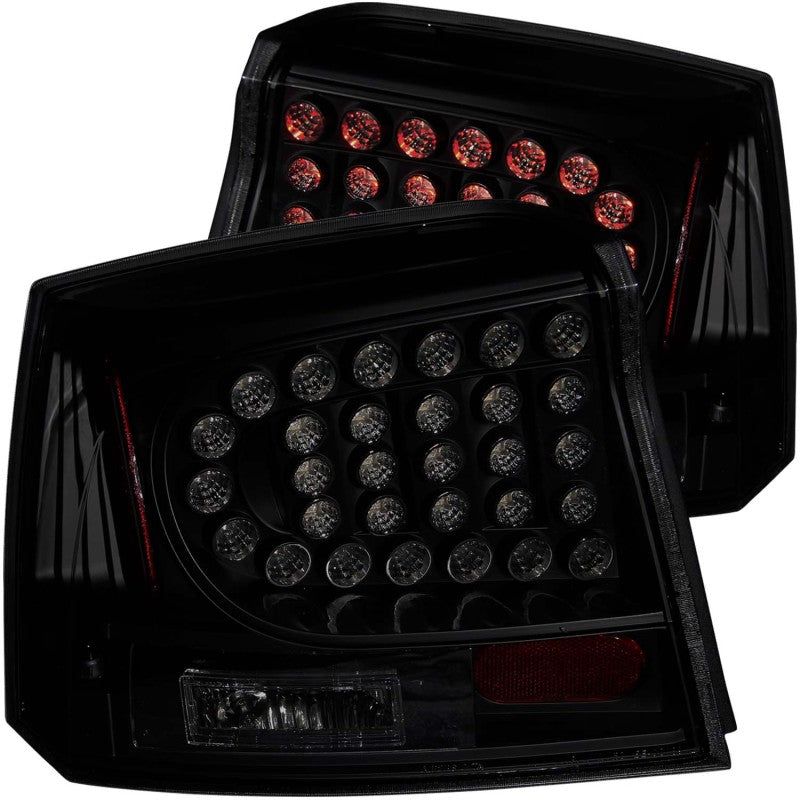 ANZO 321229 - ANZ321229 - ANZO 2006-2008 Dodge Charger LED Taillights Dark Smoke - Shipped in Europe - Tuningsupply.com