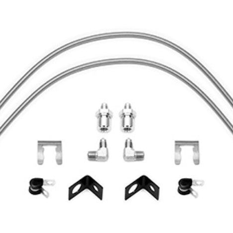Wilwood 220-16439 - WIL220-16439 - Wilwood Flexline Kit 25 inch 3/8-24 to 90 Degree - Shipped in Europe - Tuningsupply.com
