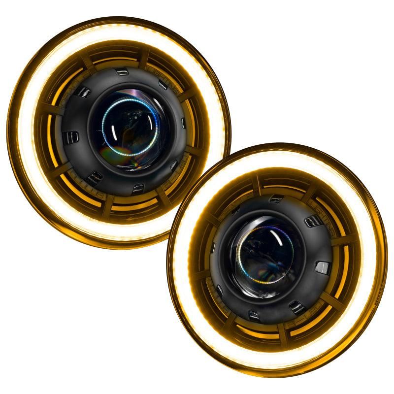 ORACLE Lighting 5876-023 - ORL5876-023 - ORACLE Lighting 0718 Jeep Wrangler JK Oculus 7in Switchback Bi-LED Projector Headlights - Shipped in Europe - Tuningsupply.com