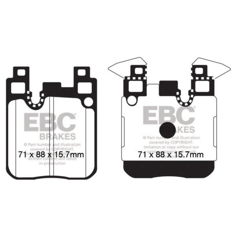 EBC DP52133NDX - EBCDP52133NDX - EBC 13-18 BMW 335i (F30) Bluestuff Rear Brake Pads - Shipped in Europe - Tuningsupply.com