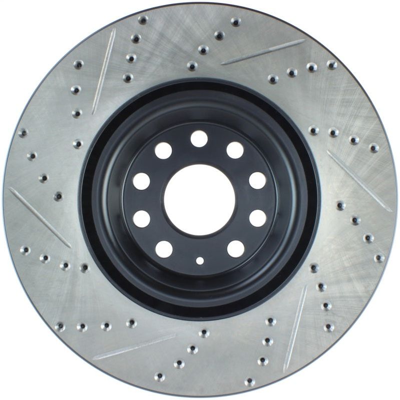 Stoptech 127.33144L - STO127.33144L - StopTech Slotted & Drilled Sport Brake Rotor - Shipped in Europe - Tuningsupply.com
