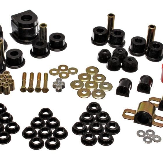 Energy Suspension 11.18101G - ENG11.18101G - Energy Suspension 86-91 Mazda RX7 Black Hyper-Flex Master Bushing Set - Shipped in Europe - Tuningsupply.com