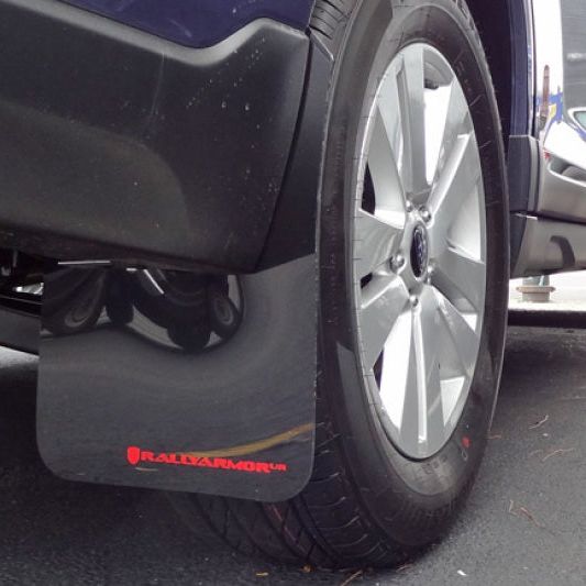 Rally Armor MF36-UR-BLK/GRY - RALMF36-UR-BLK/GRY - Rally Armor 15-19 Subaru Outback Black UR Mud Flap w/ Grey Logo - Shipped in Europe - Tuningsupply.com