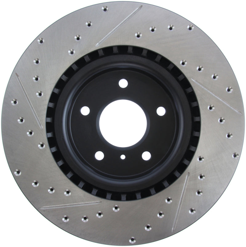 Stoptech 127.42076L - STO127.42076L - StopTech Slotted & Drilled Sport Brake Rotor - Shipped in Europe - Tuningsupply.com