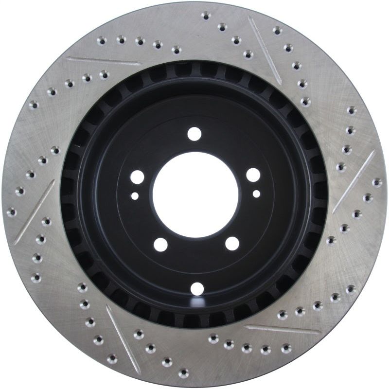 Stoptech 127.46075R - STO127.46075R - StopTech Slotted & Drilled Sport Brake Rotor - Shipped in Europe - Tuningsupply.com