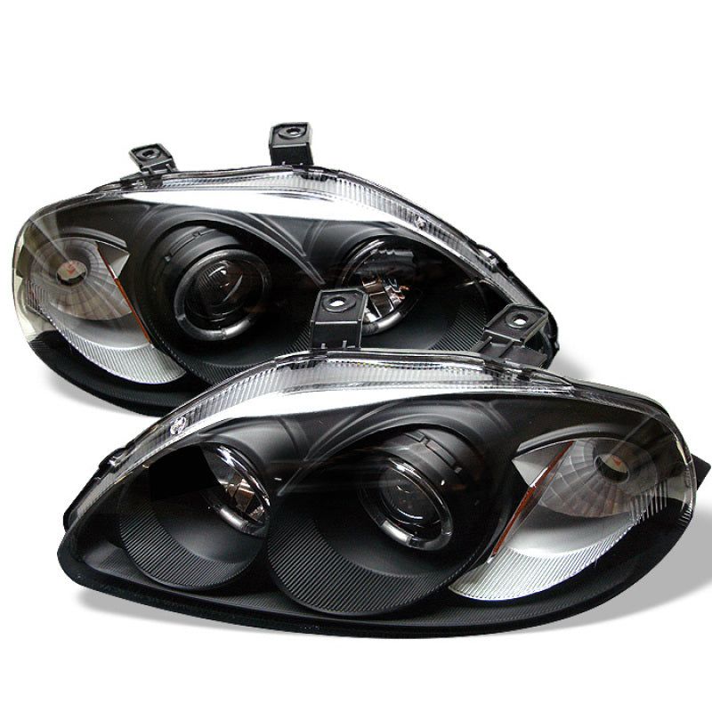 SPYDER 5010902 - SPY5010902 - Spyder Honda Civic 96-98 Projector Headlights LED Halo Amber Reflector Blk PRO-YD-HC96-AM-BK - Shipped in Europe - Tuningsupply.com