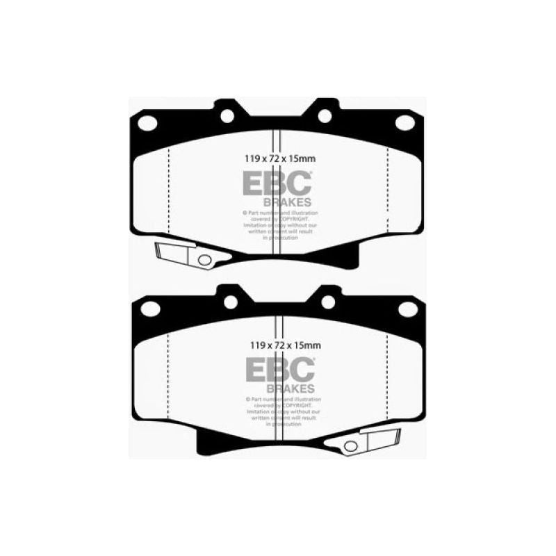 EBC DP6992 - EBCDP6992 - EBC 96-97 Lexus LX450 4.5 Greenstuff Front Brake Pads - Shipped in Europe - Tuningsupply.com