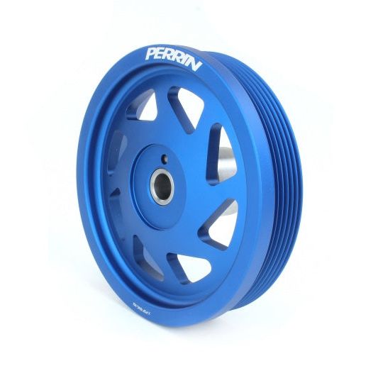 Perrin Performance PSP-ENG-106BL - PERPSP-ENG-106BL - PERRIN 22-25 Subaru WRX/BRZ & Toyota GR86 / 20-25 FXT/OBXT Lightweight Crank Pulley - Blue - Shipped in Europe - Tuningsupply.com