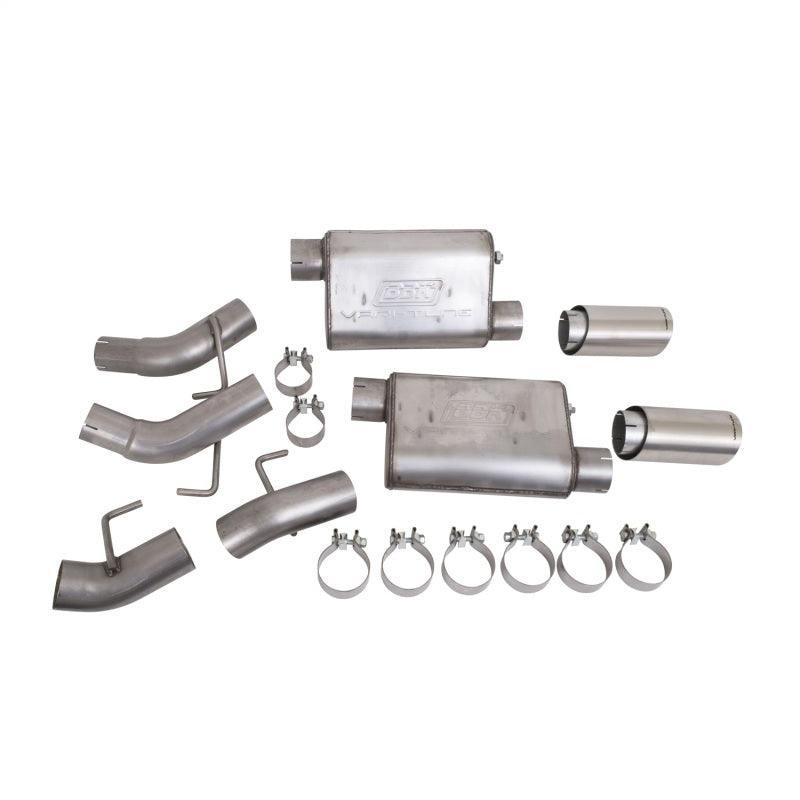BBK 41065 - BBK41065 - BBK Vari-Tune Axle Back Exhaust Kit 2 Adjustable Performance Mufflers 2-3/4 Pipe 4 in. Tips - Shipped in Europe - Tuningsupply.com