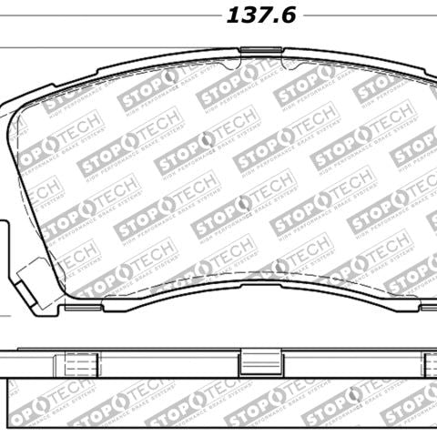 Stoptech 309.07210 - STO309.07210 - StopTech Performance 02-03 WRX Front Brake Pads - Shipped in Europe - Tuningsupply.com