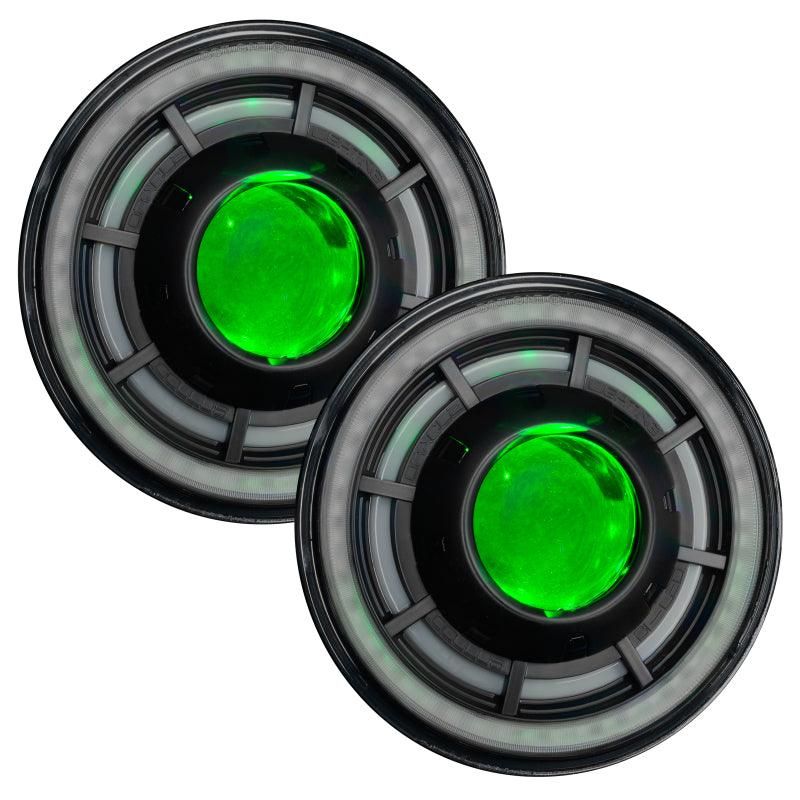 ORACLE Lighting 5876-335 - ORL5876-335 - Oracle Oculus 7in ColorSHIFT Bi-LED Projector Headlights for Jeep Wrangler JK - Shipped in Europe - Tuningsupply.com