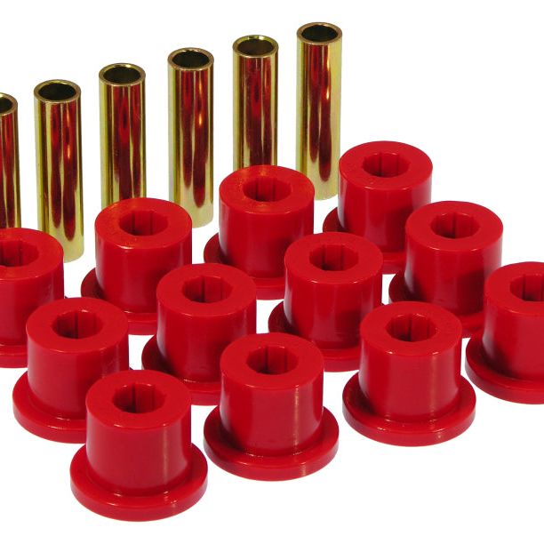Prothane 7-1001 - PRO7-1001 - Prothane 67-87 GM Rear Spring & Shackle Bushings (w/ 1.5in Bushings) - Red - Shipped in Europe - Tuningsupply.com