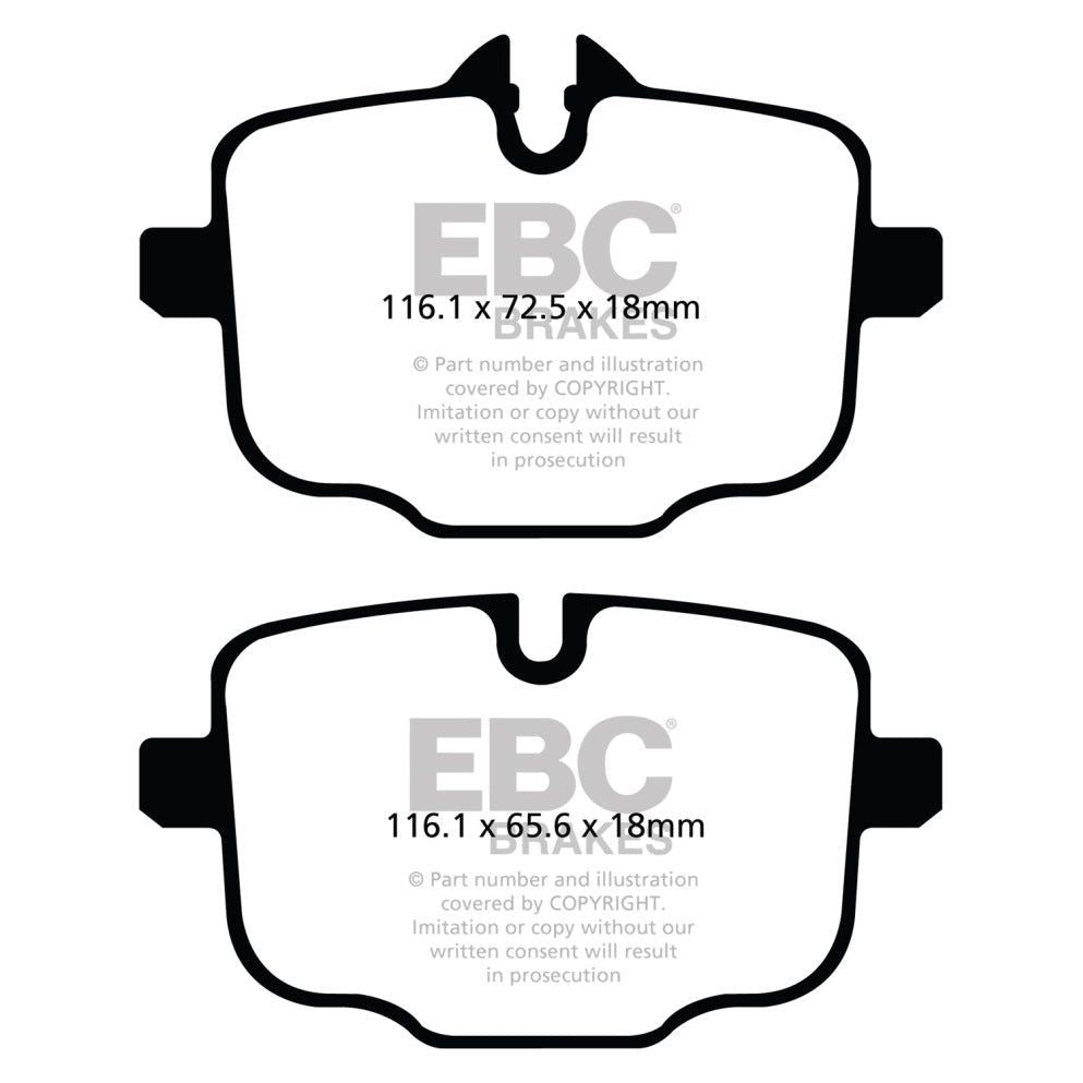 EBC DP42089R - EBCDP42089R - EBC 2021+ BMW M3/M4 3.0TT (G80/G82/G83) Yellowstuff Rear Brake Pads - Shipped in Europe - Tuningsupply.com