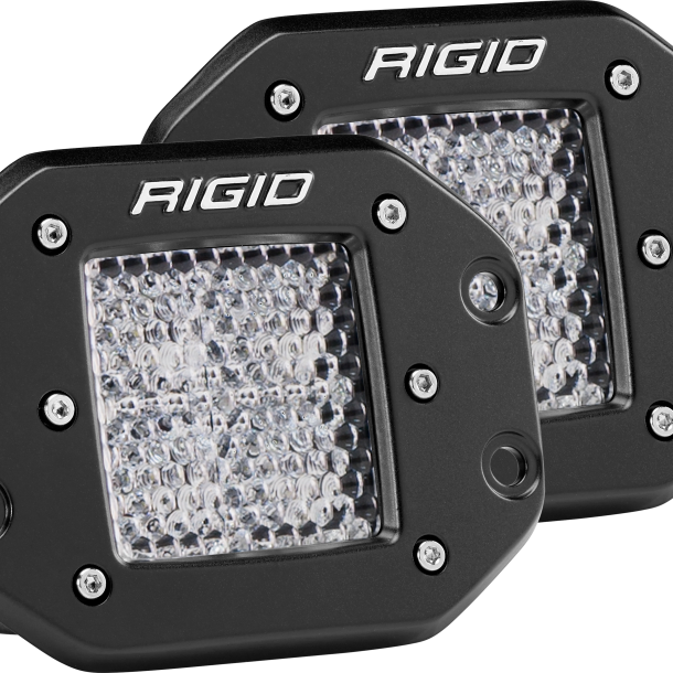 Rigid Industries 212513 - RIG212513 - Rigid Industries Dually - Flush Mount - 60 Deg. Lens - Set of 2 - Shipped in Europe - Tuningsupply.com