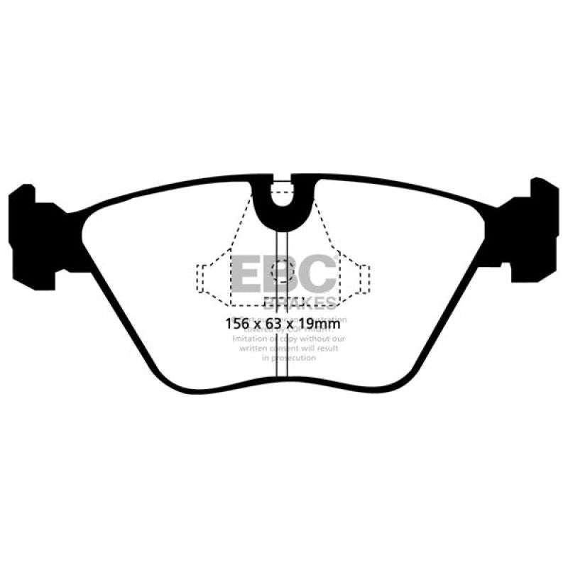EBC DP3689C - EBCDP3689C - EBC 92-95 BMW M3 3.0 (E36) Redstuff Front Brake Pads - Shipped in Europe - Tuningsupply.com
