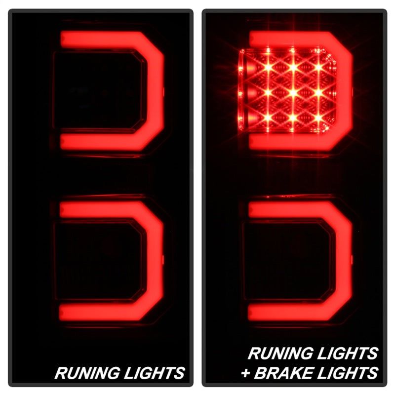 SPYDER 5085368 - SPY5085368 - Spyder 07-13 Toyota Tundra V2 Light Bar LED Tail Lights - Black ALT-YD-TTU07V2-LB-BK - Shipped in Europe - Tuningsupply.com