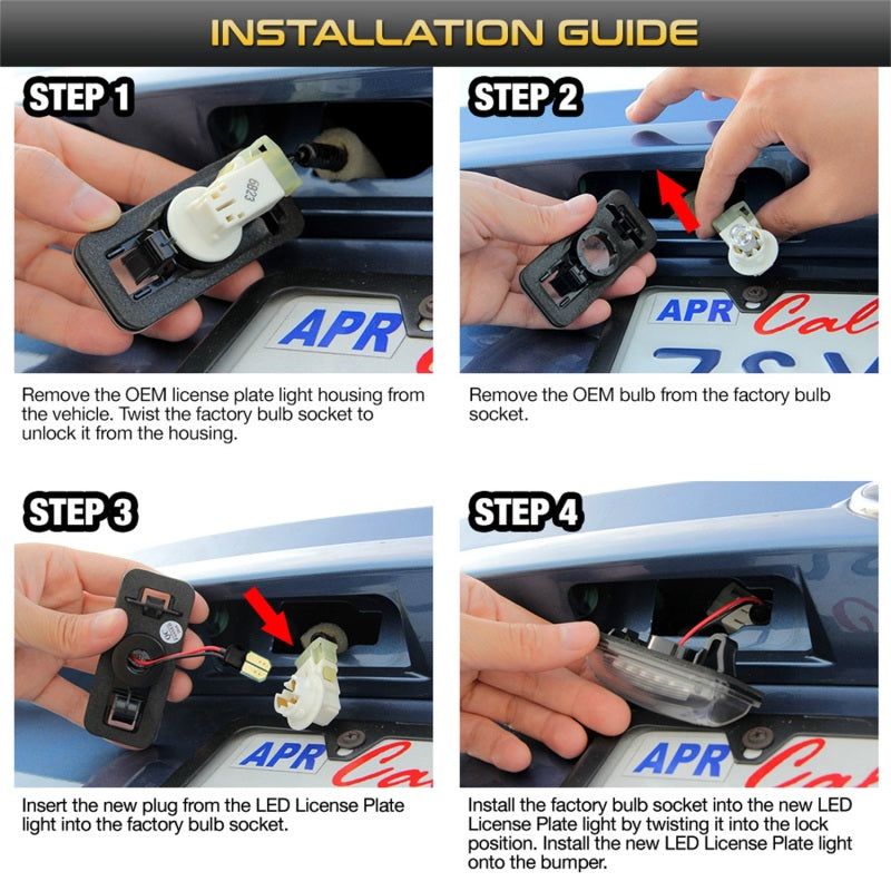 SPYDER 9045127 - SPY9045127 - xTune 13-18 Subaru BRZ T10 Connector LED License Plate Bulb Assembly White 5500K LAC-LP-SWRX08 -Pair - Shipped in Europe - Tuningsupply.com