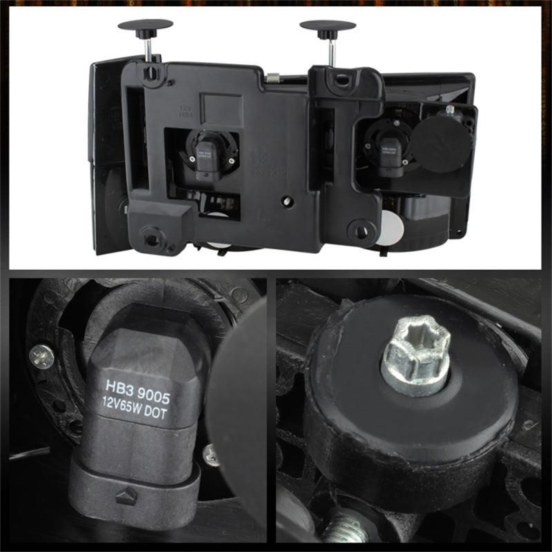 SPYDER 5073518 - SPY5073518 - xTune GMC Yukon 92-93 Crystal Headlights w/ Corner & Bumper Black HD-JH-GMCCK88-AM-BK-SET - Shipped in Europe - Tuningsupply.com