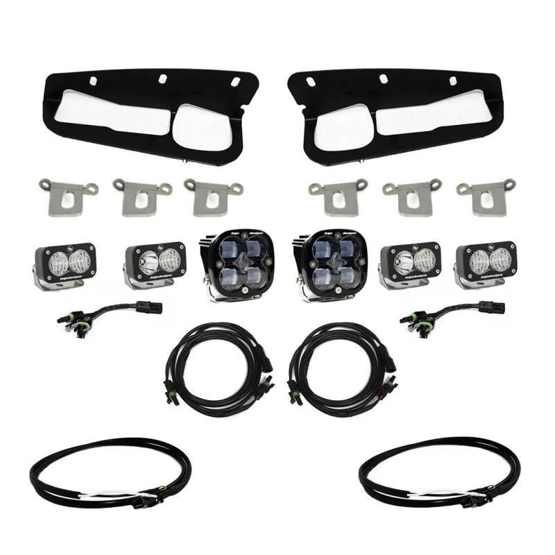 Baja Designs 447761UP - BAJ447761UP - Baja Designs 2021+ Ford Bronco Clear SAE Fog Pocket Kit w/Upfitter - Shipped in Europe - Tuningsupply.com
