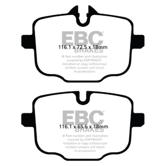 EBC DP52089NDX - EBCDP52089NDX - EBC 2021+ BMW M3/M4 3.0TT (G80/G82/G83) Bluestuff Rear Brake Pads - Shipped in Europe - Tuningsupply.com