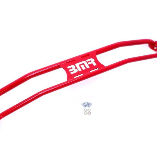 BMR Suspension STB017R - BMRSTB017R - BMR 11-15 5th Gen Camaro Front 2-Point Strut Tower Brace - Red - Shipped in Europe - Tuningsupply.com