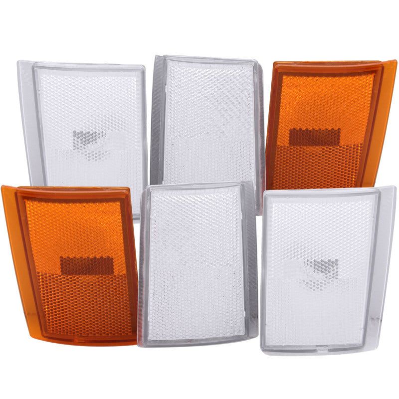 ANZO 521031 - ANZ521031 - ANZO Corner Lights 1988-1993 Chevrolet C1500 Euro Corner Lights 4 Clear and 2 Amber 6pc - Shipped in Europe - Tuningsupply.com
