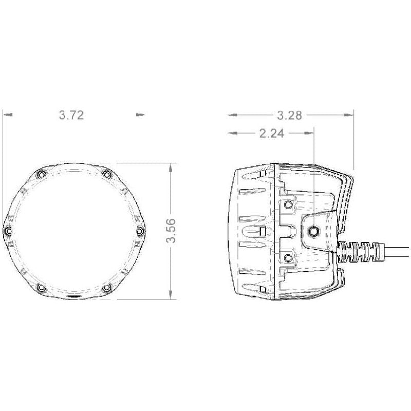 ARB PM451 - ARBPM451 - ARB NACHO Quatro Flood 4in. Offroad LED Light - Pair - Shipped in Europe - Tuningsupply.com