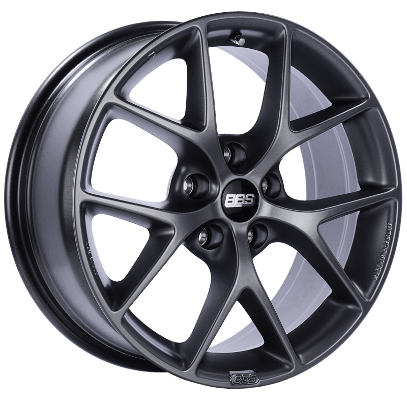 BBS SR016SG - BBSSR016SG - BBS SR 18x8 5x112 ET45 Satin Grey Wheel -82mm PFS/Clip Required - Shipped in Europe - Tuningsupply.com