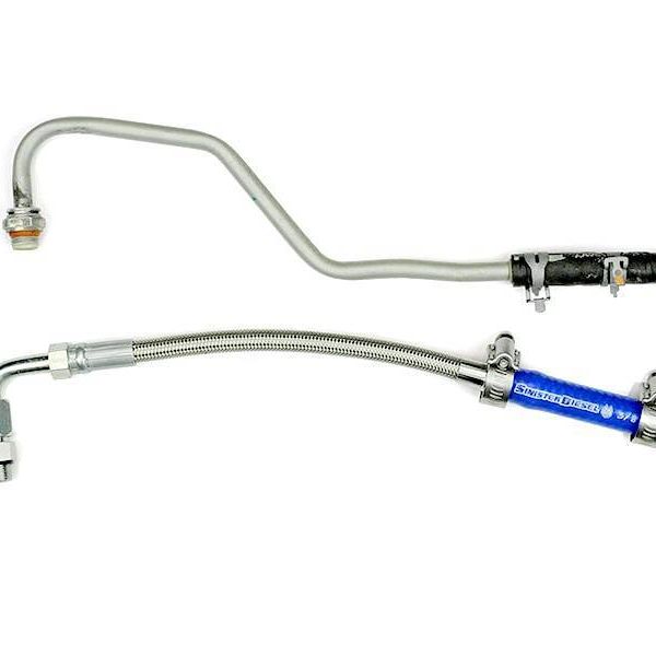 Sinister Diesel SD-TURB-COOL-6.7P - SINSD-TURB-COOL-6.7P - Sinister Diesel Turbo Coolant Feed Line for 2011-2016 Ford Powerstroke 6.7L - Shipped in Europe - Tuningsupply.com