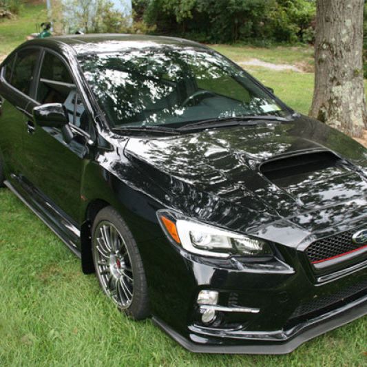 Rally Armor MF32-UR-BLK/LBL - RALMF32-UR-BLK/LBL - Rally Armor 15-21 Subaru WRX/STI Black UR Mud Flap w/Light Blue Logo - Shipped in Europe - Tuningsupply.com