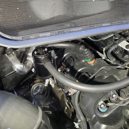 J&L 3025P-B - JLT3025P-B - J&L 15-25 Ford Transit 150/250/350 3.5L EcoBoost Passenger Side Oil Separator 3.0 - Black Anodized - Shipped in Europe - Tuningsupply.com