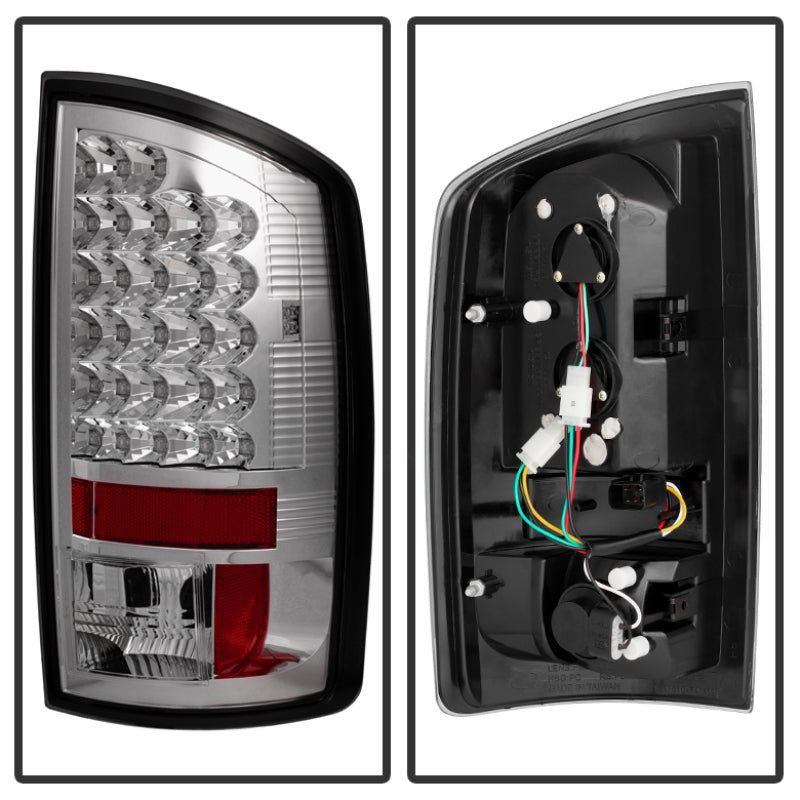 SPYDER 5002563 - SPY5002563 - Spyder Dodge Ram 02-06 1500/Ram 2500/3500 03-06 LED Tail Light Chrome ALT-YD-DRAM02-LED-C - Shipped in Europe - Tuningsupply.com
