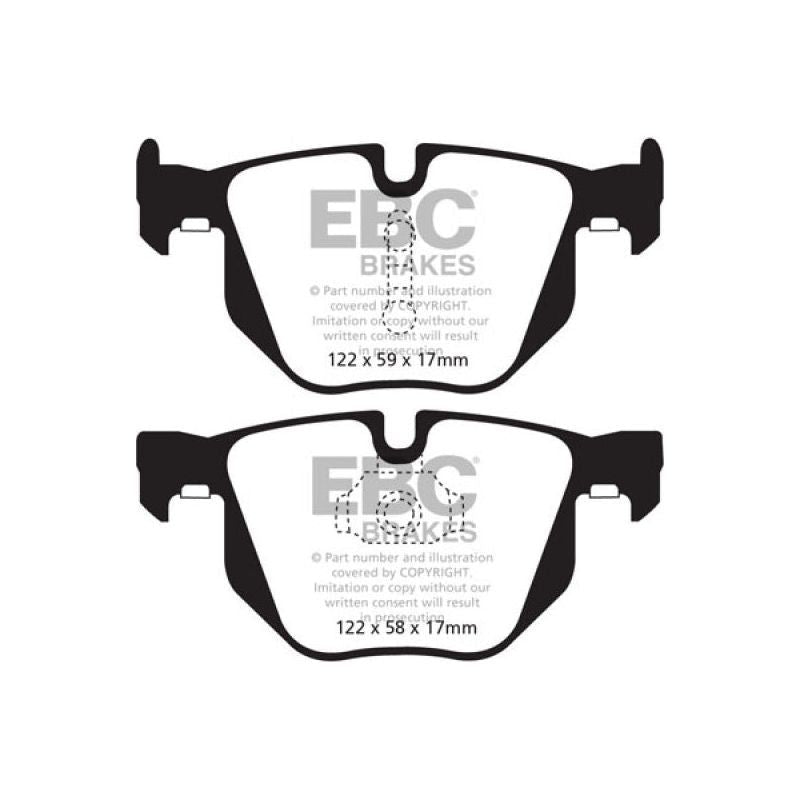 EBC DP42009R - EBCDP42009R - EBC 10-14 BMW X5 3.0 Turbo (35) Yellowstuff Rear Brake Pads - Shipped in Europe - Tuningsupply.com