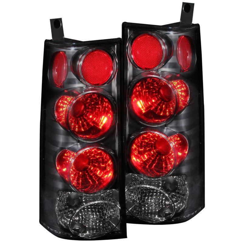 ANZO 211090 - ANZ211090 - ANZO 2003-2015 Chevrolet Express Taillights Black - Shipped in Europe - Tuningsupply.com