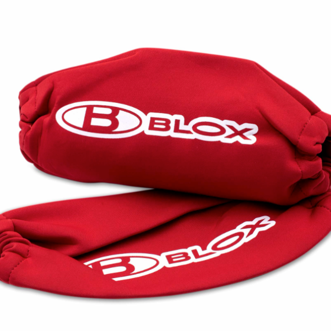 BLOX Racing BXAP-00033-RD - BLOBXAP-00033-RD - BLOX Racing Neoprene Coilover Covers - Red (Pair) - Shipped in Europe - Tuningsupply.com