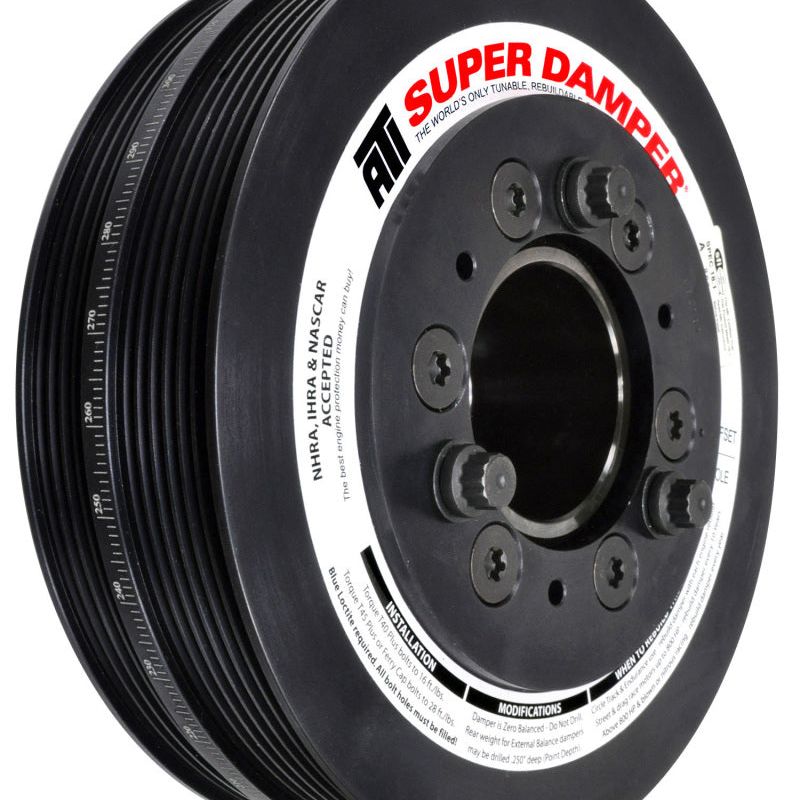 ATI ATI918856 - APPATI918856 - ATI Damper - 7.48in - Alum - 6/4 Grv - 2016+ Chevy Camaro LT1/LT4 Wet Sump - (Excl SC Pulley) - Shipped in Europe - Tuningsupply.com