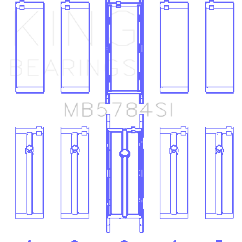 King Engine Bearings GMB5784SI - KINGMB5784SI - King Engine Bearings 13-15 BMW 320i Main Bearing Set - Shipped in Europe - Tuningsupply.com