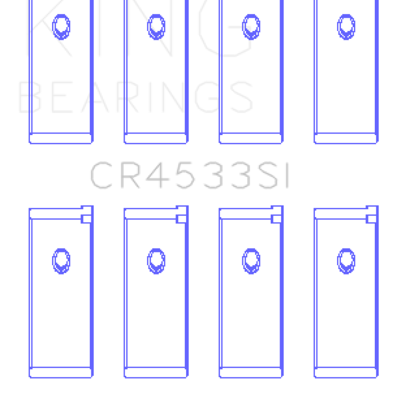 King Engine Bearings GCR4533SI - KINGCR4533SI - King Engine Bearings Nissan QR25DE DOHC 16 Valves Rod Bearing Set - Size STD - Shipped in Europe - Tuningsupply.com