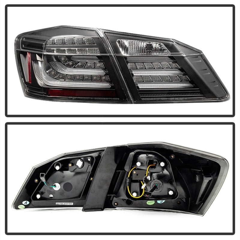 SPYDER 5082053 - SPY5082053 - Spyder Honda Accord 2013-2015 4DR LED Tail Lights - Black ALT-YD-HA13LED-LED-BK - Shipped in Europe - Tuningsupply.com