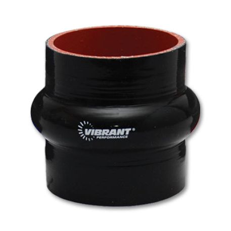 Vibrant 2738 - VIB2738 - Vibrant 4 Ply Reinforced Silicone Hump Hose Connector - 4.5in I.D. x 3in long (BLACK) - Shipped in Europe - Tuningsupply.com