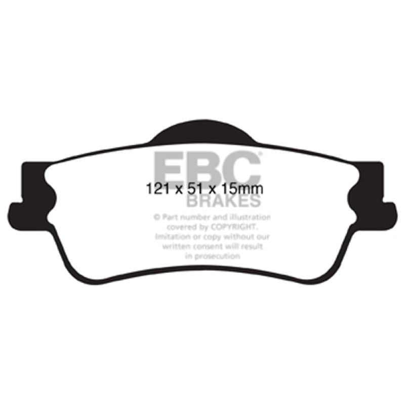 EBC DP41834R - EBCDP41834R - EBC 11+ Chevrolet Caprice 3.6 Yellowstuff Rear Brake Pads - Shipped in Europe - Tuningsupply.com