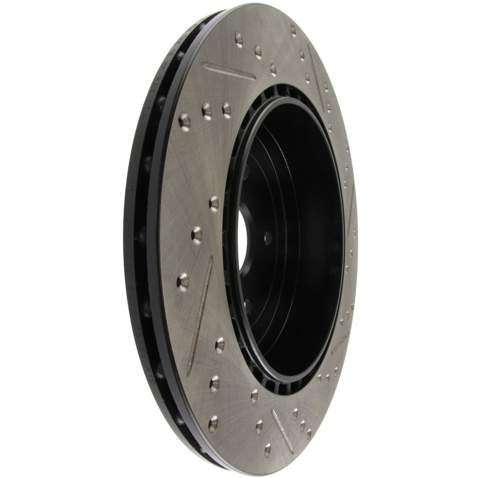 Stoptech 127.47030R - STO127.47030R - StopTech 08+ Subaru STI (Will Not Fit 05-07) Slotted & Drilled Sport Brake Rotor - Shipped in Europe - Tuningsupply.com