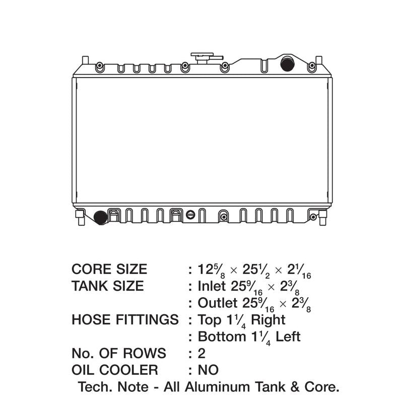 CSF 2863 - CSF2863 - CSF 98-05 Mazda Miata Radiator - Shipped in Europe - Tuningsupply.com