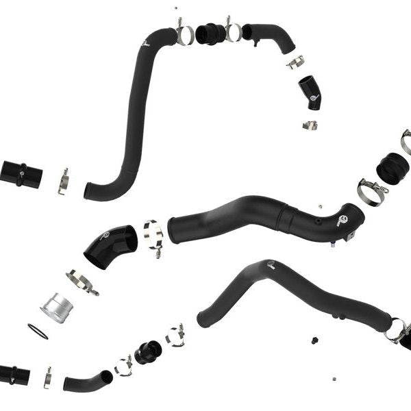 aFe 46-20514-B - AFE46-20514-B - aFe BladeRunner 21-22 Ford F-150 Ecoboost V6-3.5L(tt) Aluminum Hot and Cold Charge Pipe Kit Black - Shipped in Europe - Tuningsupply.com
