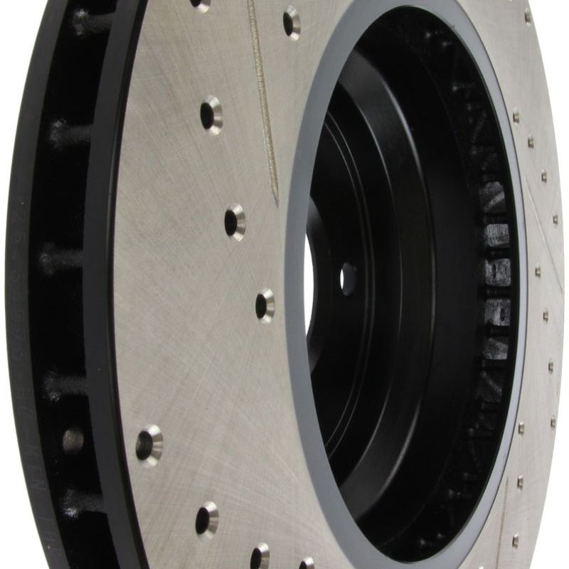 Stoptech 127.34093L - STO127.34093L - StopTech 07-09 BMW 335 (E90/E92/E93) Slotted & Drilled Left Front Rotor - Shipped in Europe - Tuningsupply.com