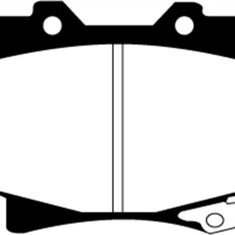 EBC DP4992R - EBCDP4992R - EBC 96-97 Lexus LX450 4.5 Yellowstuff Front Brake Pads - Shipped in Europe - Tuningsupply.com