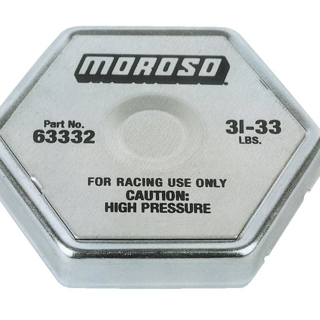 Moroso 63332 - MOR63332 - Moroso Racing Radiator Cap - 31-33lbs - Shipped in Europe - Tuningsupply.com