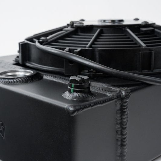 CSF 7065B - CSF7065B - CSF Universal Drag Race / Tuck Radiator w/9in Spal Fan - 10.5in H x 10in L x 3.6in W - Black - Shipped in Europe - Tuningsupply.com