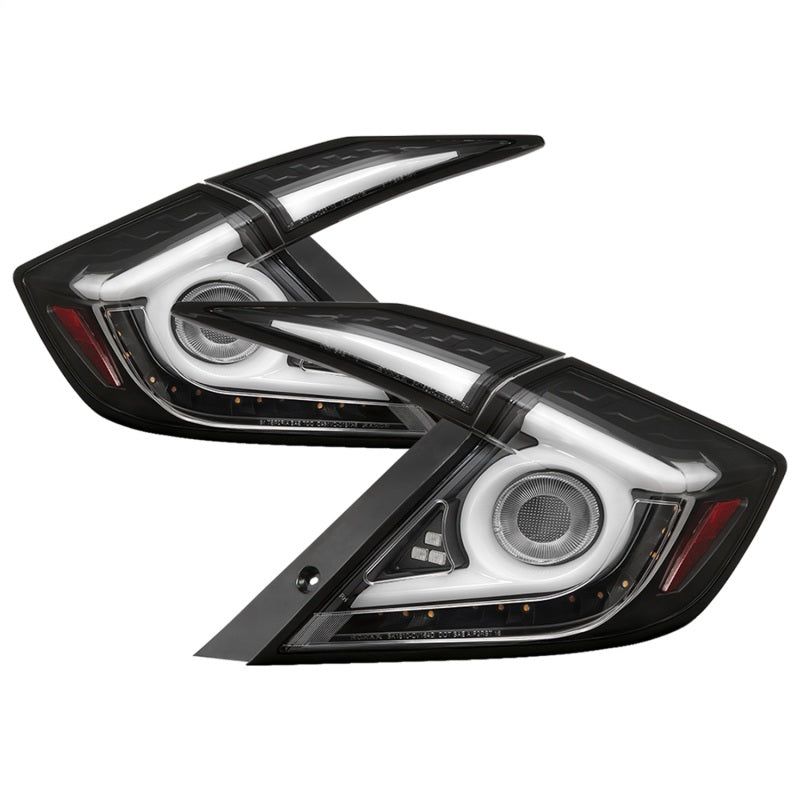 SPYDER 5086051 - SPY5086051 - Spyder 16-19 Honda Civic 4 Door Light Bar LED Tail Lights - Black - ALT-YD-HC164D-LB-BK - Shipped in Europe - Tuningsupply.com