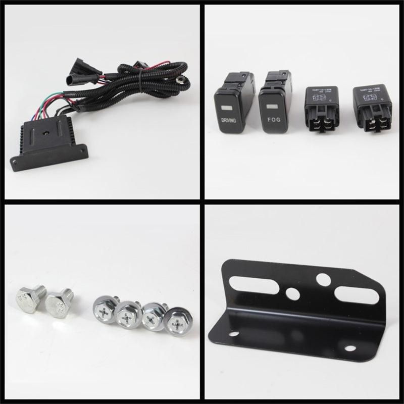 SPYDER 5075161 - SPY5075161 - Spyder Toyota FJ Cruiser 07-14 Fog Lights With LED Daytime Running Lights w/swch Blk FL-DRL-TFJ07-BK - Shipped in Europe - Tuningsupply.com